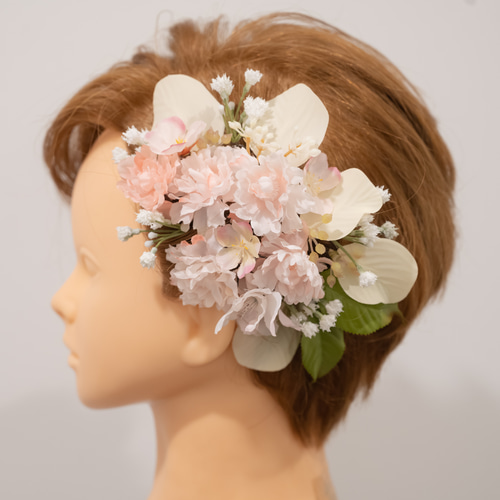 ショートヘアーやベリーショートの花嫁様に】桜(さくら)の ショートヘアーやベリーショートの花嫁様に】桜(さくら)の