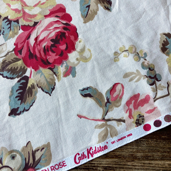 【花のバッグ】★Cath Kidstonの花柄♪★持ち手の色を選びオーダー作成 6枚目の画像