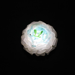 シーグラス　花びらのテーブルランプ-2 1枚目の画像