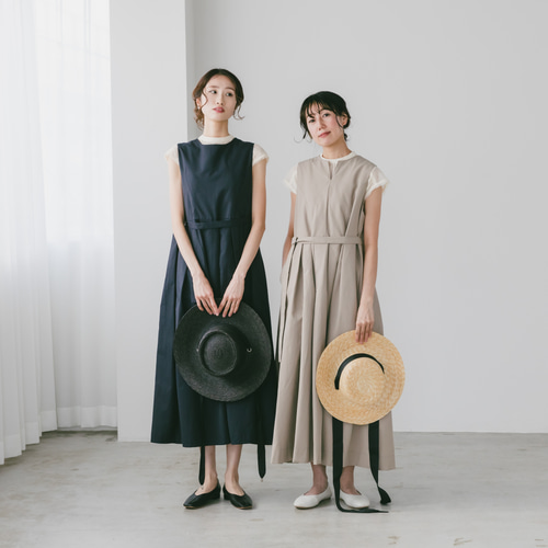 フォーマルに◎フレンチAラインのロングワンピース【着丈選べる