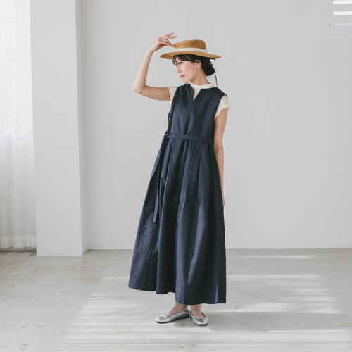 フォーマルに◎フレンチAラインのロングワンピース【着丈選べる