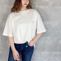 BIGTシャツ 汗染み軽減 & 接触冷感 コットン100% 日本製 全5色 ビッグシルエット (イエロー) 1枚目の画像