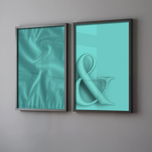 インテリア アート ポスター】オシャレ Tiffany Blue 飾り アート