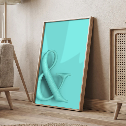 インテリア アート ポスター】オシャレ Tiffany Blue 飾り アート