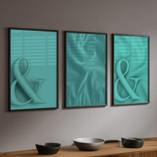 インテリア アート ポスター】オシャレ Tiffany Blue 飾り アート