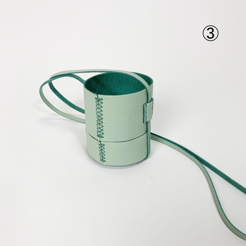 キャンプ]首に掛けられる本革ドリンクホルダー その他ケース Z-chan