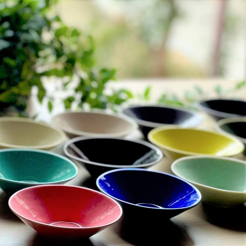 鹿児島睦 お花柄6寸鉢 美品 超入手困難 makoto kagoshima 【公式通販】