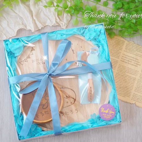 単品】お名前入り三つ切りランチプレート☺︎❤︎出産祝い・お食い初め