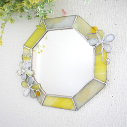 ✴︎:.｡青と白の静謐な輝き・ステンドグラスクリスマスリース リース