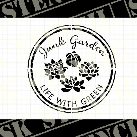 ステンシルシート 【N-164】 その他素材 ⚠プロフ必読⚠SK STENCIL