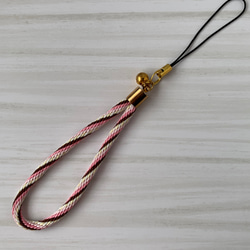 組紐ストラップ『桜もち』 携帯ストラップ milky.way 通販