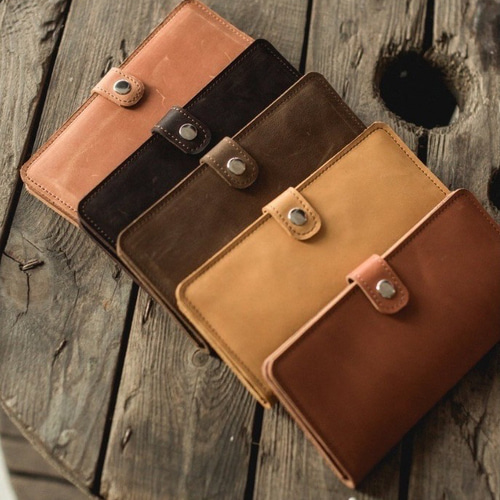 薄い本革長財布 レザーロングウォレット スリム スマート