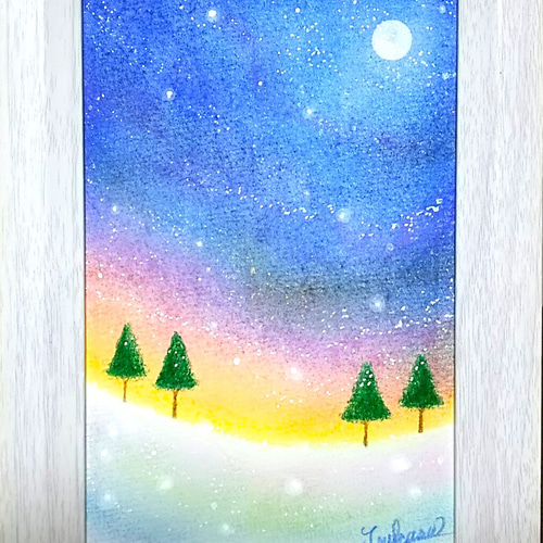 パステルアート 月光飛行 パステル画原画 絵画 T's Arts 通販