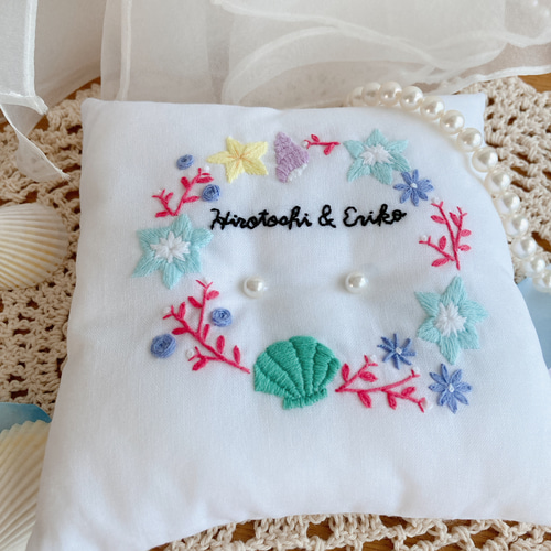 hopimo様 確認ページ ウェディング リングピロー 貝殻 シェル ホタテ