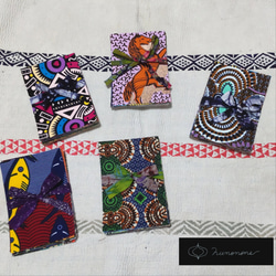 アフリカ布のカード(M)15枚セット 1枚目の画像
