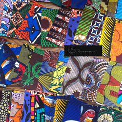 アフリカ布のカード(M)15枚セット 3枚目の画像
