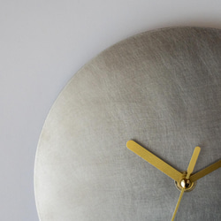 【受注製作】壁掛け時計−タイプ1/ステンレス　minimal clock <DISK-type1> / stainles 5枚目の画像