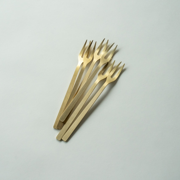 ヒメフォーク/真鍮　minimal fork <hime> / brass 1枚目の画像