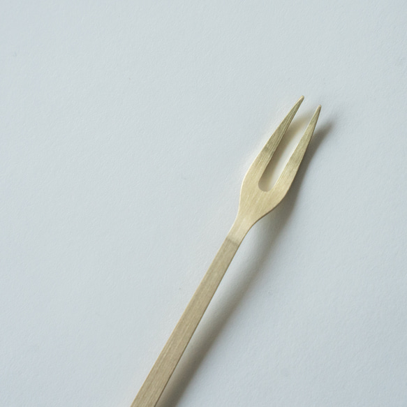 ヒメフォーク/真鍮　minimal fork <hime> / brass 4枚目の画像