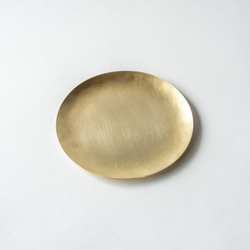 真鍮の丸皿/S　菓子皿　お香立て minimal plate <circle-S> / brass 2枚目の画像