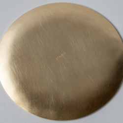 真鍮の丸皿/S　菓子皿　お香立て minimal plate <circle-S> / brass 5枚目の画像
