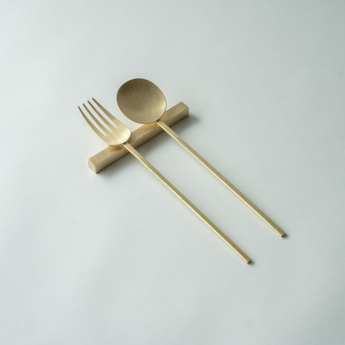 韓国カトラリー真鍮（しんちゅう）2セットSMFギフトボックス付き