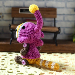 【訂做】安康魚 Kigurumi 坐式 Amigurumi 吊飾【裡面有 19 種動物】 第3張的照片