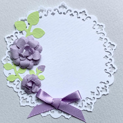バラのメッセージカード(紫系) 3枚目の画像