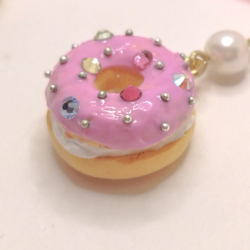 選べます！キラキラ輝くチョコリングクリームサンド ストラップ