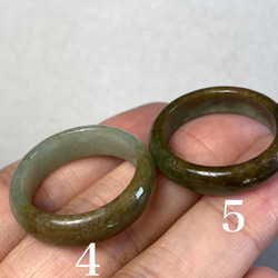 RG23-109 美品 23.0号 ミャンマー産 天然 本翡翠 リング 指輪 硬玉 くりぬき 誕生石 4枚目の画像