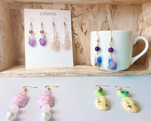 ウェディング 結婚 ピアス ネイルチップ ボンネ  スター Uピン 8d1fc7aee1bb680dda0358f92ec4ba
