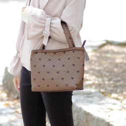 チョコレートブラウン色がかわいい◎お出かけハンドバッグ 7枚目の画像