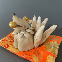 限定3】九尾キツネの置き物 九尾狐 きつね 瑞獣 その他置物 TARACO