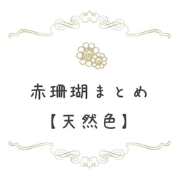 【本赤珊瑚・天然色】還暦祝いや母の日などプレゼントに大人気！ 1枚目の画像
