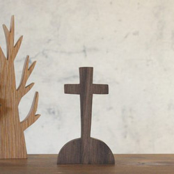お墓 Aタイプ｜ハロウィン 置物 オブジェ 木製 雑貨 無垢材 十字架