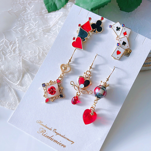 再販4】【完全受注制作】不思議の国のアリス 女王のアクセサリーセット