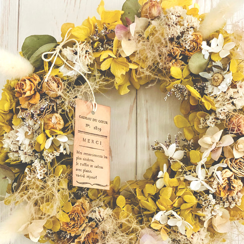 ◇紫陽花リース◇ドライフラワーリース◇ハーフリース◇プレゼント 紫陽花リース 紫陽花 ドライフラワーリース ハーフリース