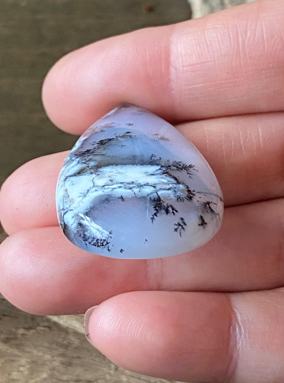 デンドリティックオパール / メルリナイト デンドライトオパール 天然石 ルース Dendritic Opal 05 6枚目の画像