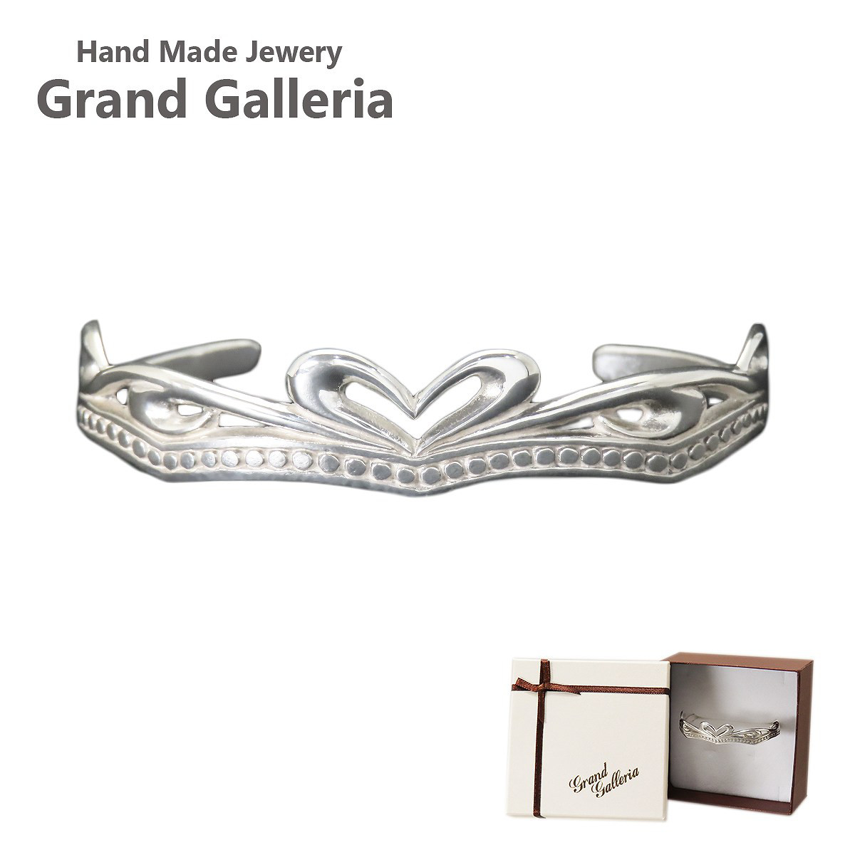 シルバー925　ティアラバングル　フリーサイズ　Grand Galleria