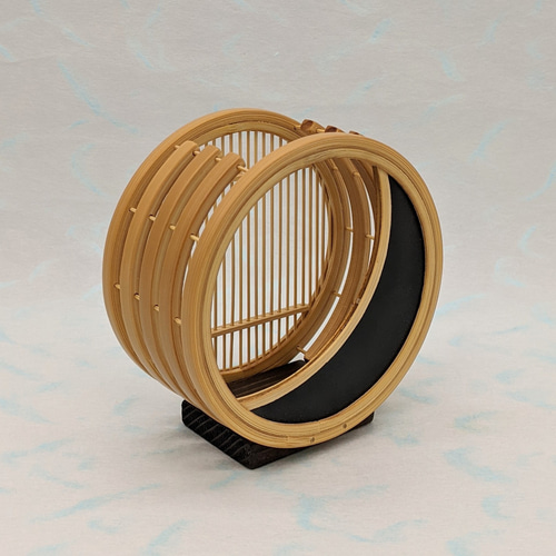 駿河竹細工 花器 三日月 フラワーベース おしゃれインテリア 駿河竹細工 花器 三日月 フラワーベース おしゃれインテリア