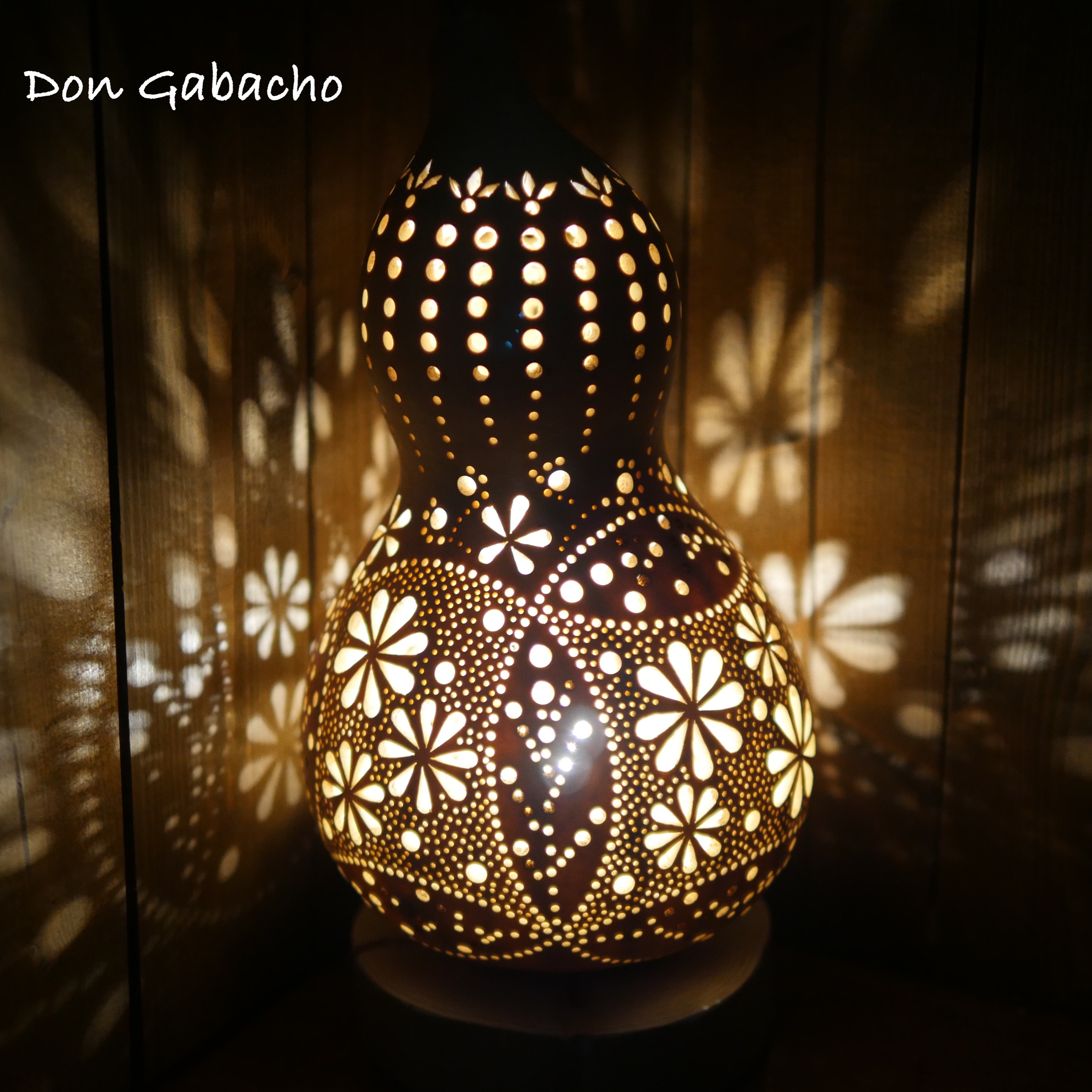 ひょうたんランプ ひょうたんランプ ☆ フラワー リーフ スタンドライト・テーブル