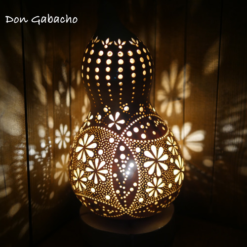 ひょうたんランプ ☆ フラワー リーフ スタンドライト・テーブル