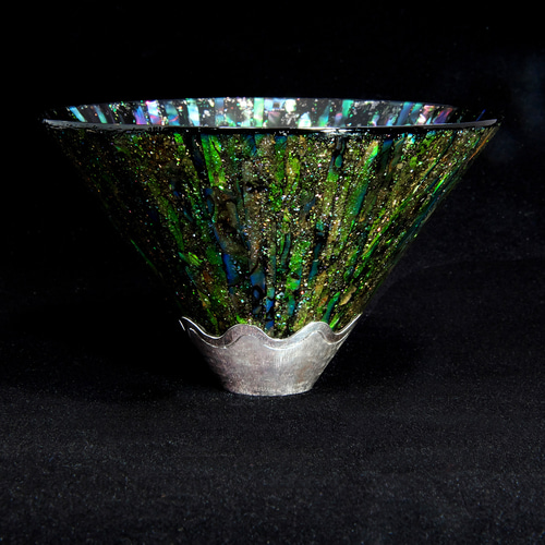 螺鈿仕上げの硝子酒盃【蒼壁】 おちょこ・ぐい呑み・徳利 さえら 通販