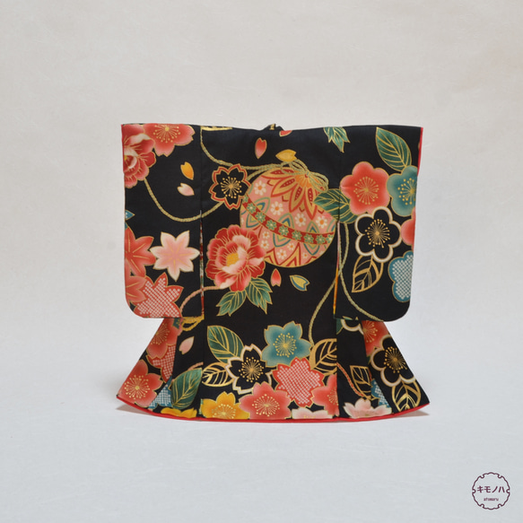 和飾り 『ミニ着物飾り花手鞠』黒 その他インテリア雑貨 キモノハ 通販