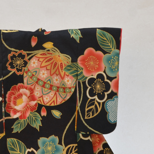 和飾り 『ミニ着物飾り花手鞠』黒 その他インテリア雑貨 キモノハ 通販