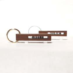 ヒソカ】 キーホルダー 木製 木 名前入り 名入れ 木婚式 オーダー