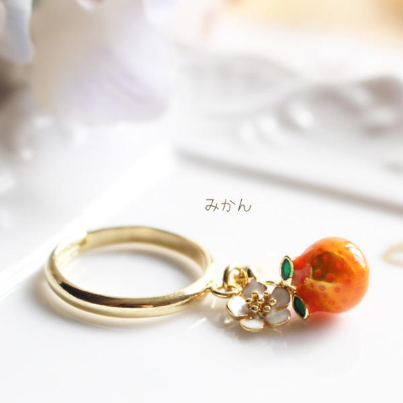 3D水果環R-488【均碼】草莓/葡萄/柳橙/水果 第3張的照片