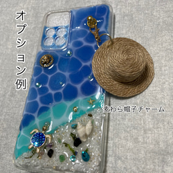 iPhoneクリアケース 海からのプレゼントスマホカバー 幸運を呼ぶオルゴナイトiPhone14シリーズ全対応 光る砂浜 6枚目の画像