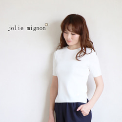jolie mignon ジョリーミニョン　パフスリーブストレッチTシャツ36 Tシャツ カテゴリ商品一覧｜jolie mignon｜上質で洗練された大人の服