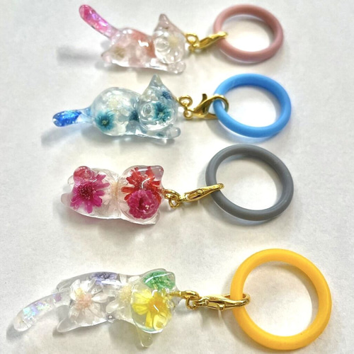 ☆感謝品☆水引・チャーム・水の呼吸・ジャンピング猫・レジン☆ ☆感謝品☆水引・チャーム・水の呼吸・ジャンピング猫・レジン☆